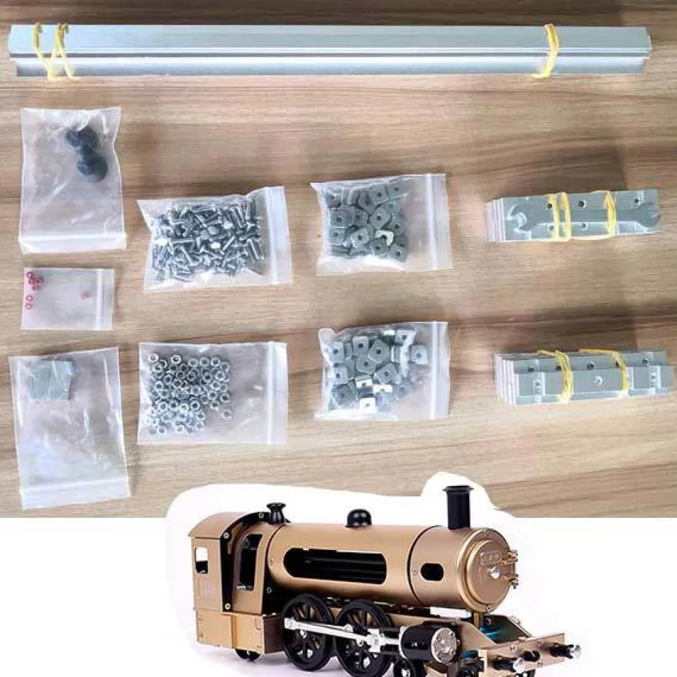 DIY Metal Rail Track Accessory for TECHING Steam Train Assembly Engine