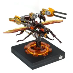 3D Mechanical Bionic Beetle Assembly Model Kit with LED Lighting Eight-Cylinder Engine