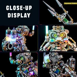 3D Mechanical Diver Ape DIY Metal Assembly Model Colorful Creative Ornament -700+PCS