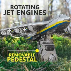 3D Metal AN-225 MRIYA Aircraft Model Kit, Collectible Desktop Display for Aviation Lovers-270PCS