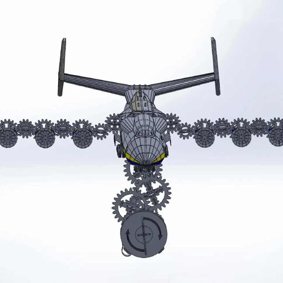 3D Metal AN-225 MRIYA Aircraft Model Kit, Collectible Desktop Display for Aviation Lovers-270PCS