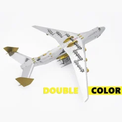 3D Metal AN-225 MRIYA Aircraft Model Kit, Collectible Desktop Display for Aviation Lovers-267PCS