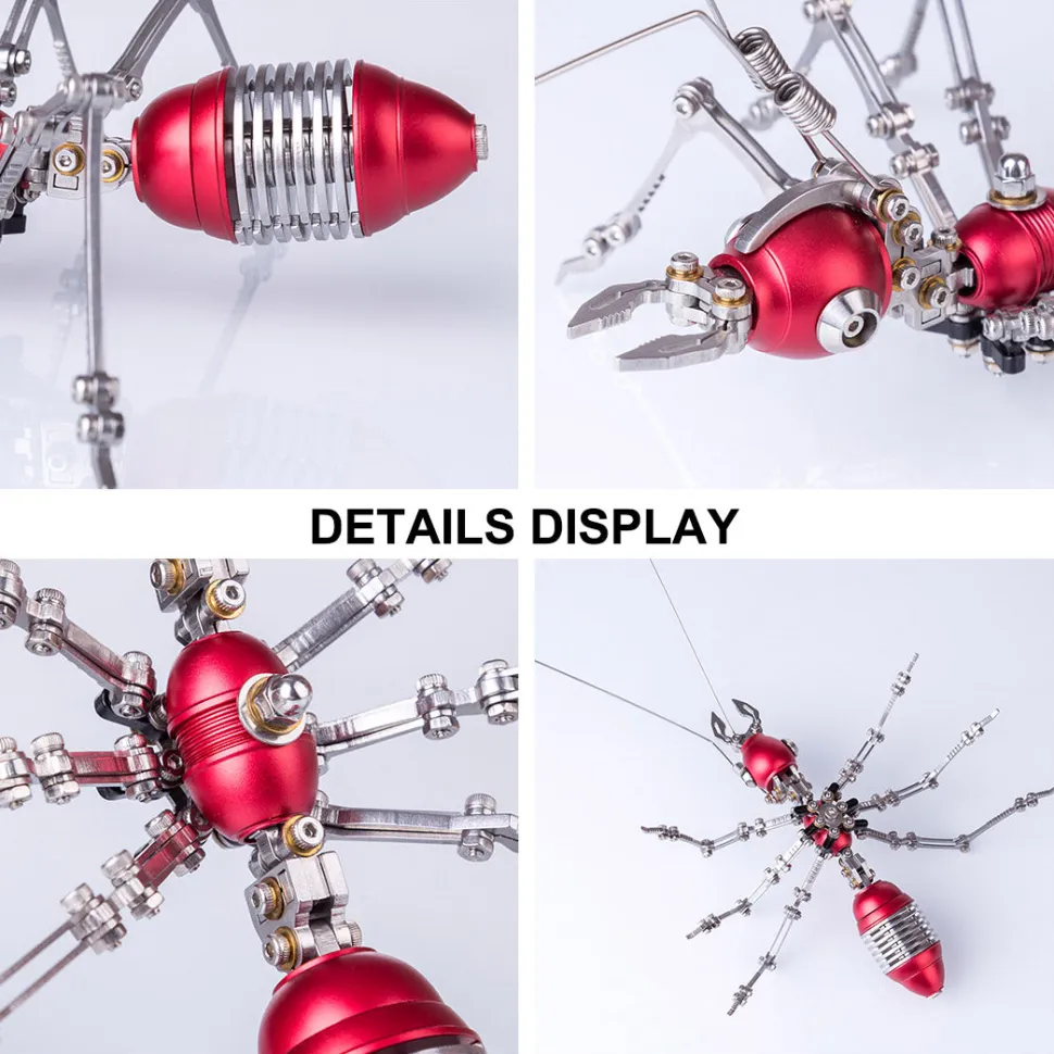 3D Metal Ant Model Kits, DIY Metal Puzzle, Assemble Model Jigsaw Kits-100 PCS