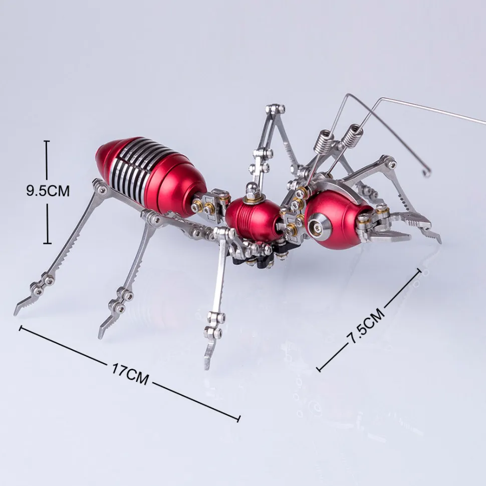 3D Metal Ant Model Kits, DIY Metal Puzzle, Assemble Model Jigsaw Kits-100 PCS