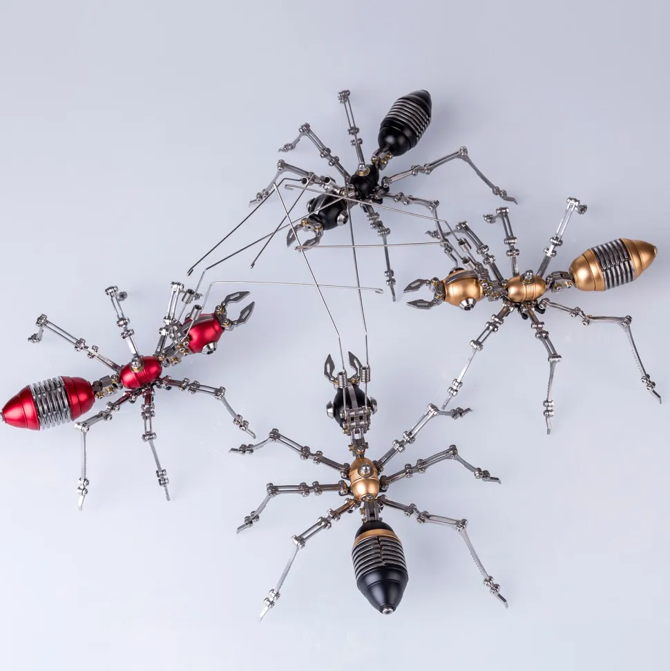 3D Metal Ant Model Kits, DIY Metal Puzzle, Assemble Model Jigsaw Kits-100 PCS