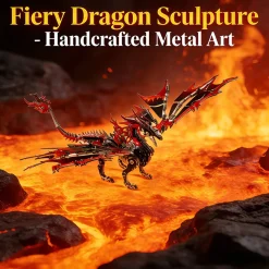 3D Metal DIY Mechanical Fire-Breathing Dragon Model Kit, Creative Trendy Display-200+PCS