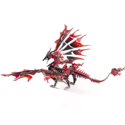 3D Metal DIY Mechanical Fire-Breathing Dragon Model Kit, Creative Trendy Display-200+PCS