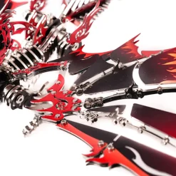 3D Metal DIY Mechanical Fire-Breathing Dragon Model Kit, Creative Trendy Display-200+PCS