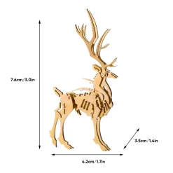 3D Metal Elk Model Kit - Make Your Own Advent Calendar -200PCS