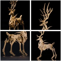 3D Metal Elk Model Kit - Make Your Own Advent Calendar -200PCS