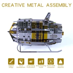 3D Metal Engine Assembly Model Kit for Science Education Lovers