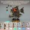 3D Metal Lantern Fish DIY Steampunk Assembly Anglefish Model Colorful Lamp Creative Trendy Toy -700PCS