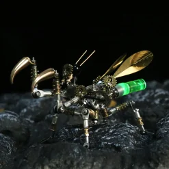 3D Metal Mantis Model DIY Kits Mantis with Night Light -300PCS+