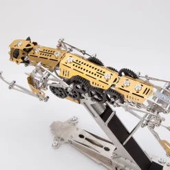 3D Metal Mechanical Burning Leopard Assembly Model Kit