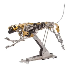 3D Metal Mechanical Burning Leopard Assembly Model Kit