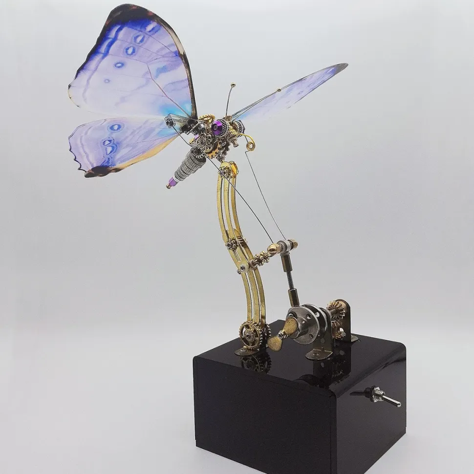 3D Metal Mechanical Butterfly Music Box Model Kit