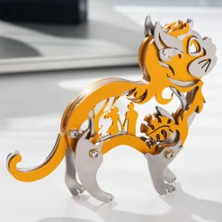 3D Metal Mechanical Cat Assembly Model Kit