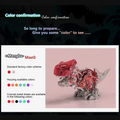 3D Metal Mechanical Dinosaur Model Kit DIY Tyrannosaurus Rex Assembly Model - 160PCS