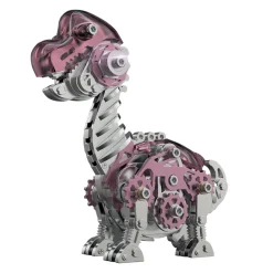 3D Metal Mechanical Dinosaur Model Kit DIY Brachiosaurus Assembly Model - 160PCS