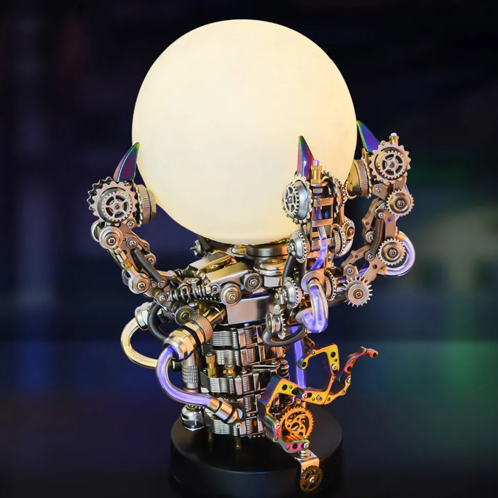 3D Metal Mechanical Dragon Claw Light Crafts DIY Assembly Model Kit Art Device for Kids, Teens and Adults-1000+PCS