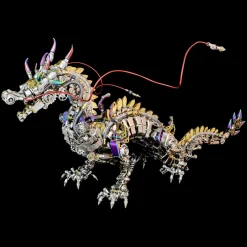 3D Metal Mechanical Dragon Crafts DIY Assembly Model Kit Art Device for Kids, Teens and Adults-2030+PCS