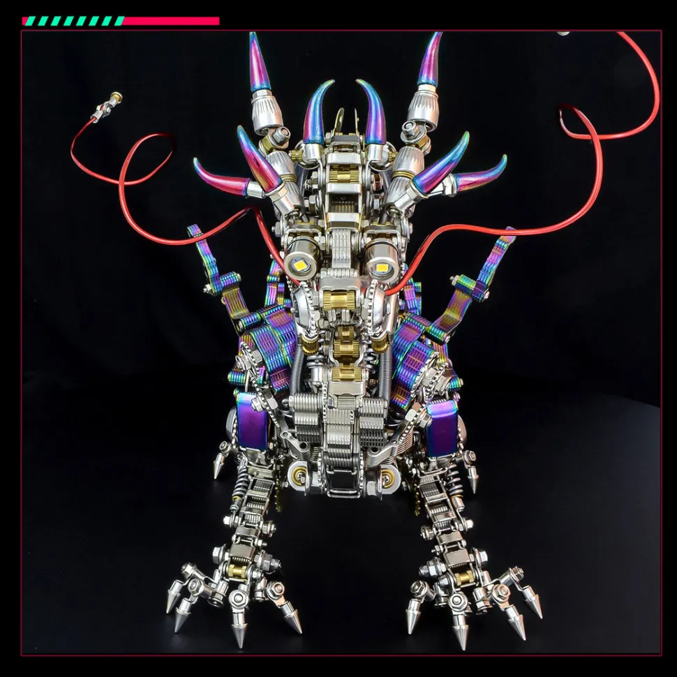 3D Metal Mechanical Dragon Crafts DIY Assembly Model Kit Art Device for Kids, Teens and Adults-2030+PCS