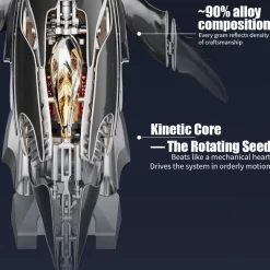 3D Metal Mechanical Humpback Whale Model Kit– DIY Marine Creature Assembly Puzzle Toy