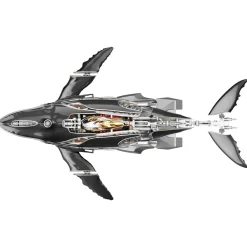 3D Metal Mechanical Humpback Whale Model Kit– DIY Marine Creature Assembly Puzzle Toy