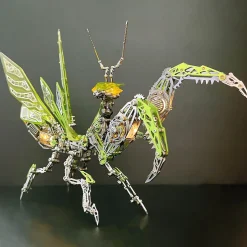 3D Metal Mechanical Mantis DIY Assembly Insect Model Kits Creative Ornaments-1000+PCS