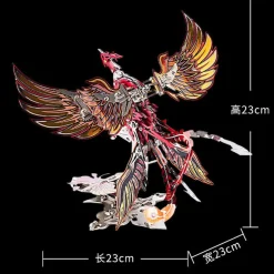 3D Metal Mechanical Phoenix Assembly Model Kit with Mechanical Transmission