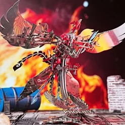 3D Metal Mechanical Phoenix Assembly Model Kit with Mechanical Transmission