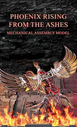 3D Metal Mechanical Phoenix Assembly Model Kit with Mechanical Transmission