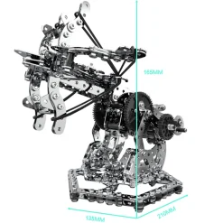 3D Metal Mechanical Puzzle Dragon Crossbow Model Assembly Kit for Kids, Teens, and Adults-812PCS