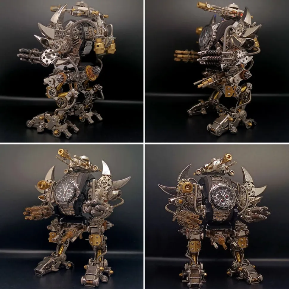 3D Metal Mechanical Puzzle Magnetic Mecha DIY Assembly Model Kit for Kids, Teens, and Adults