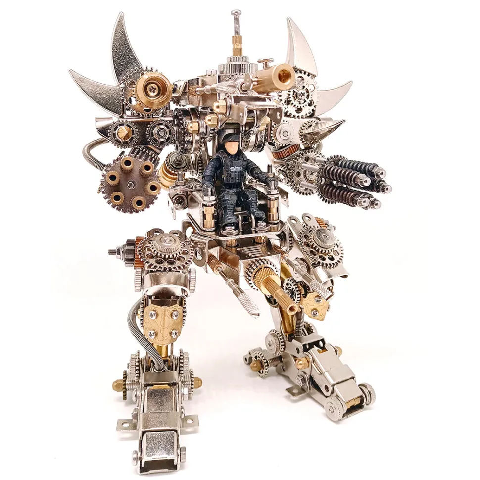 3D Metal Mechanical Puzzle Magnetic Mecha DIY Assembly Model Kit for Kids, Teens, and Adults