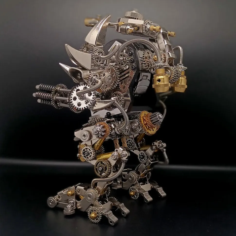 3D Metal Mechanical Puzzle Magnetic Mecha DIY Assembly Model Kit for Kids, Teens, and Adults