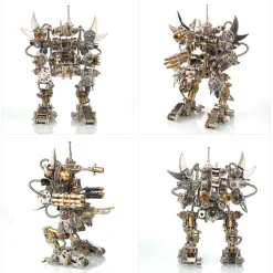 3D Metal Mechanical Puzzle Magnetic Mecha DIY Assembly Model Kit for Kids, Teens, and Adults