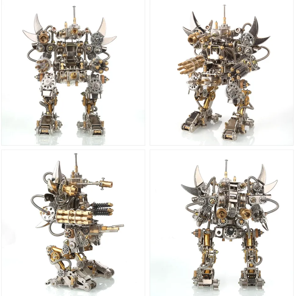 3D Metal Mechanical Puzzle Magnetic Mecha DIY Assembly Model Kit for Kids, Teens, and Adults