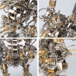 3D Metal Mechanical Puzzle Magnetic Mecha DIY Assembly Model Kit for Kids, Teens, and Adults