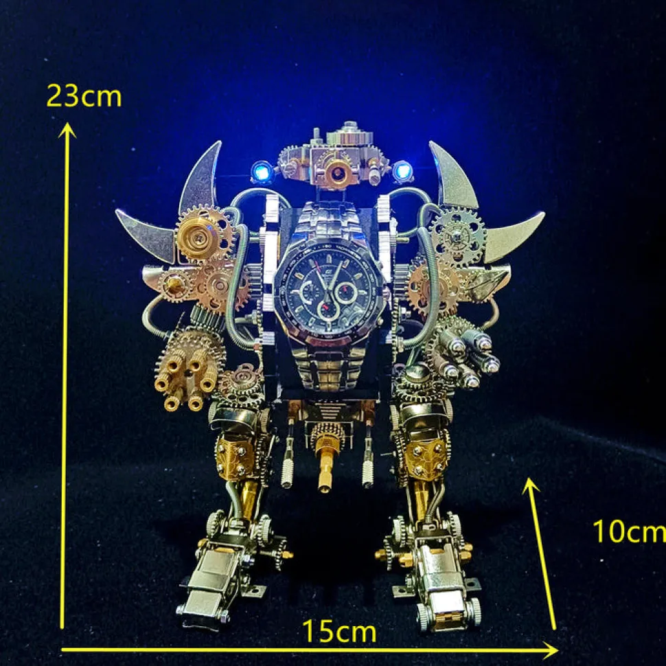 3D Metal Mechanical Puzzle Magnetic Mecha DIY Assembly Model Kit for Kids, Teens, and Adults