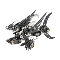 3D Metal Mechanical Sawtooth Shark Assembly Model Kit
