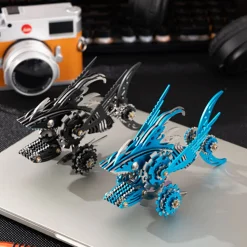 3D Metal Mechanical Sawtooth Shark Assembly Model Kit
