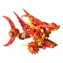 3D Metal Mechanical Sawtooth Shark Assembly Model Kit