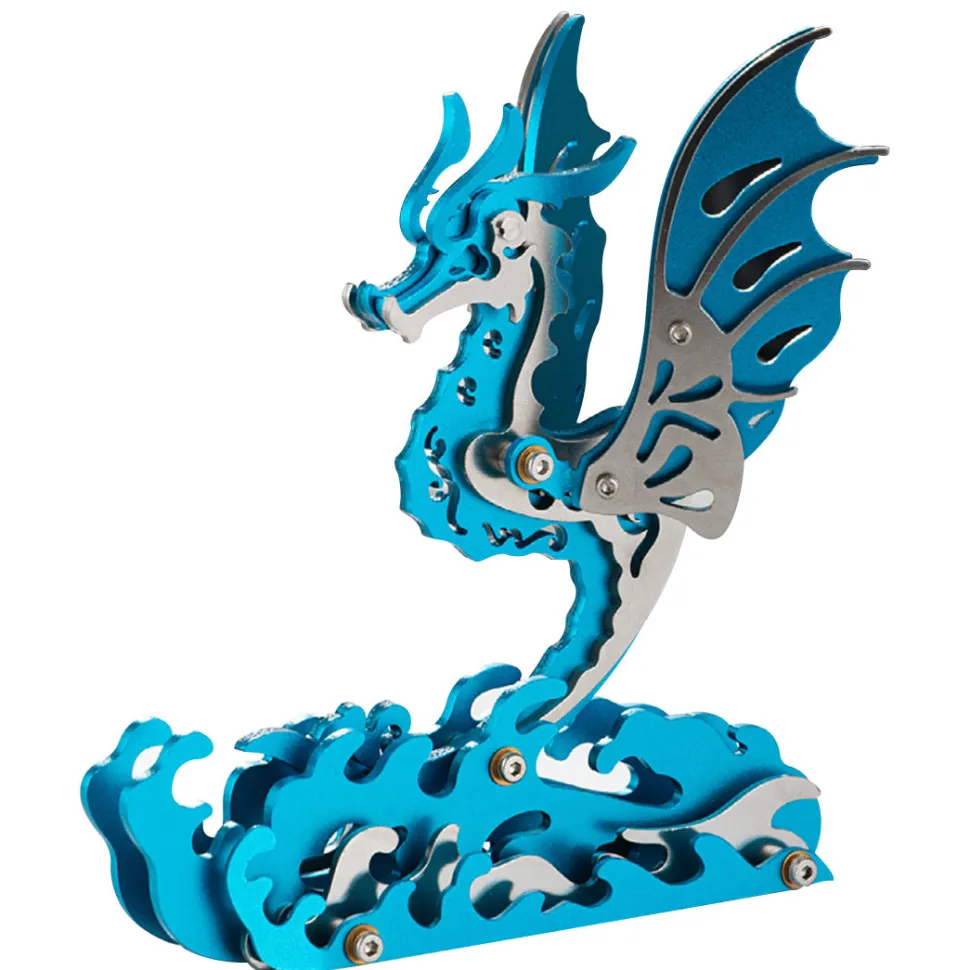 3D Metal Mechanical Seahorse Puzzle Assembly Model Kit