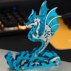 3D Metal Mechanical Seahorse Puzzle Assembly Model Kit