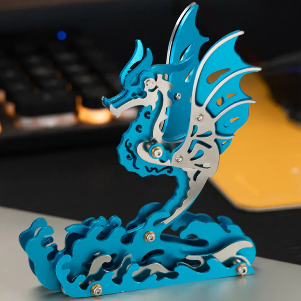 3D Metal Mechanical Seahorse Puzzle Assembly Model Kit