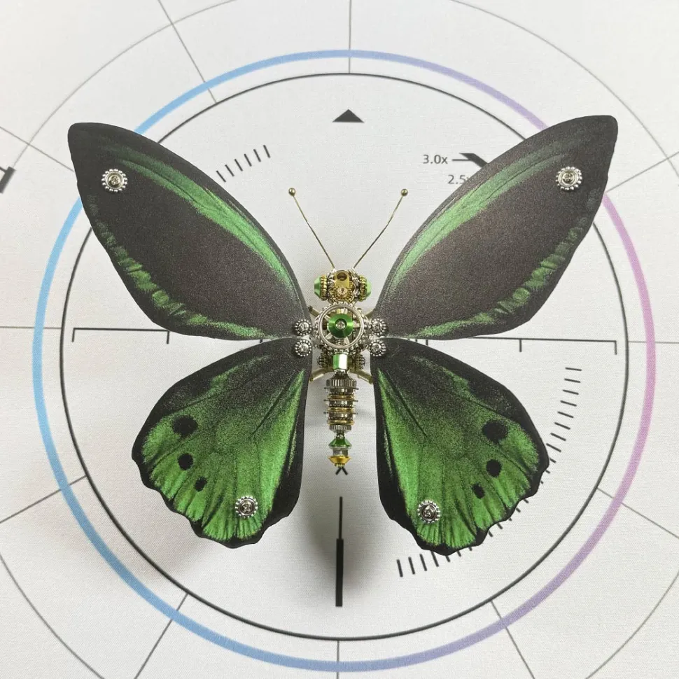 3D Metal Mechanical Steampunk Butterfly Model Kit
