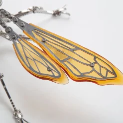 3D Metal Mechanical Wasp Puzzle Model Kit with LED Lights