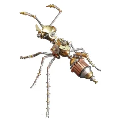3D Metal Mini Ant Puzzle Steampunk DIY Assembly Model Kit 190PCS