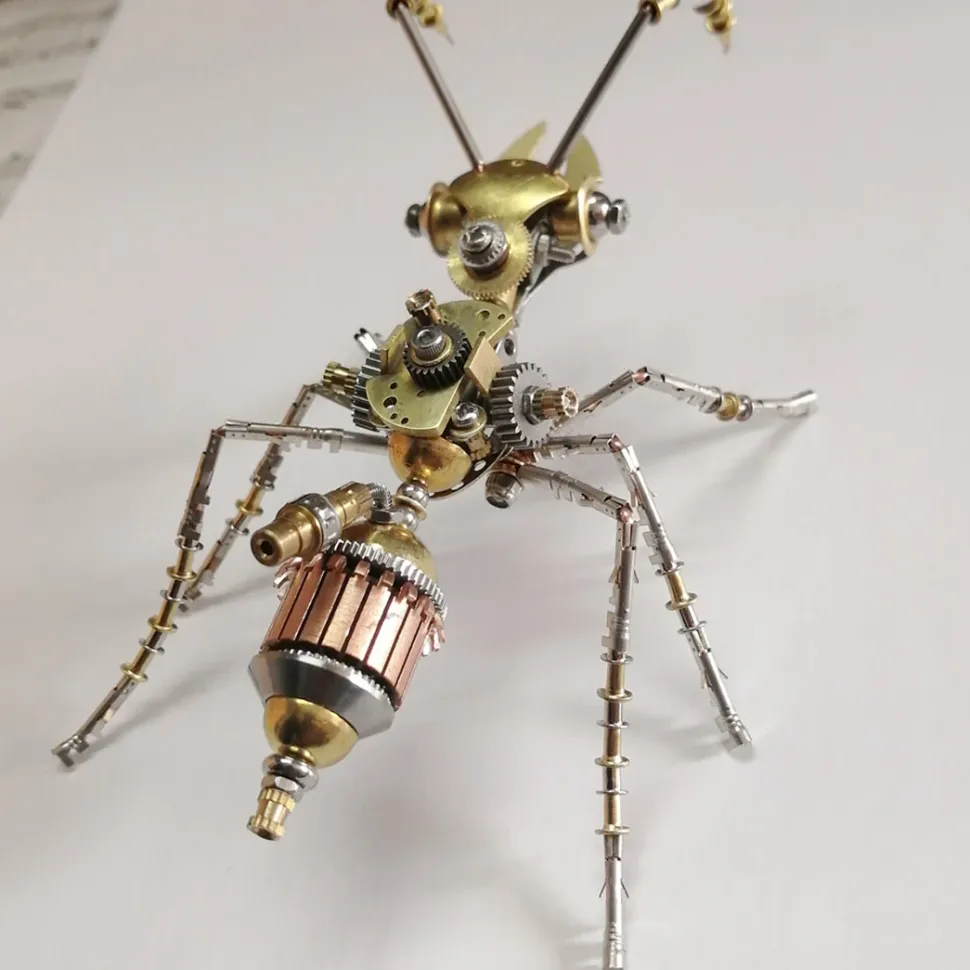 3D Metal Mini Ant Puzzle Steampunk DIY Assembly Model Kit 190PCS